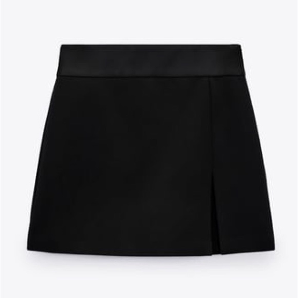Zara Black Women's Slit Skirt / Skort
